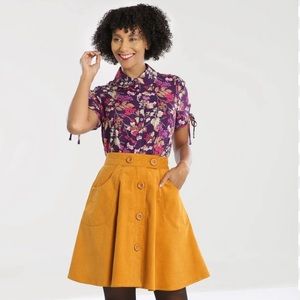 Hell Bunny Corduroy Skirt
